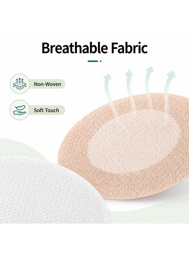 SRLIWHITE 100 PCS Men's Nipple Covers, Disposable Nipple Patches for Men, White and Nude, Ultra Thin Non Woven Fabric, Breathable Invisible Under Clothing - Image 2