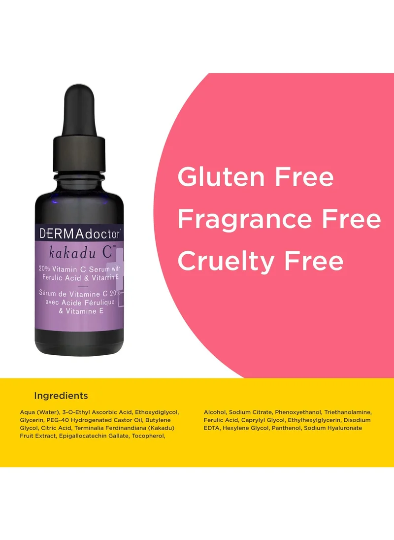 DERMAdoctor Kakadu C 20% Vitamin C Serum with Ferulic Acid & Vitamin E 15 mL
