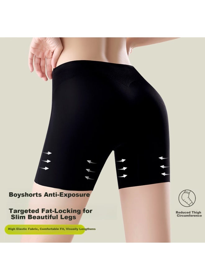 Gracewell High-waist Breathable Shaping Slimming Safety Shorts For Tummy Control Summer Thin Seamless Stretch Body Shaper Qs - Image 4