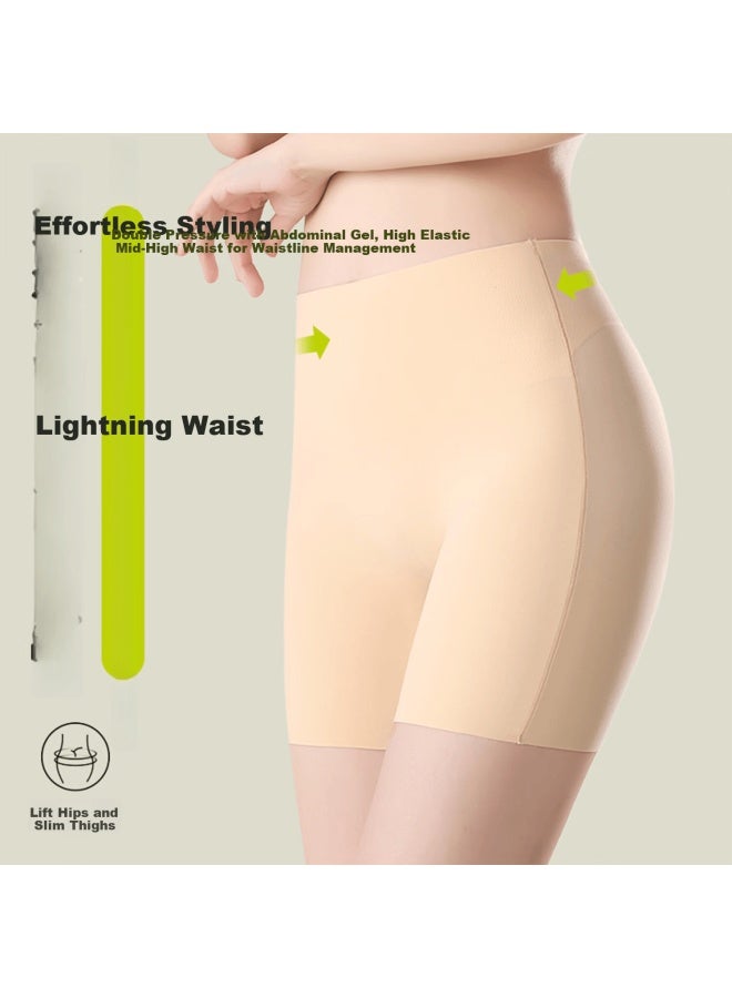 Gracewell High-waist Breathable Shaping Slimming Safety Shorts For Tummy Control Summer Thin Seamless Stretch Body Shaper Qs - Image 3