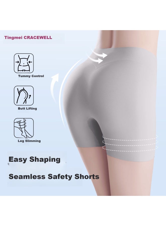 Gracewell High-waist Breathable Shaping Slimming Safety Shorts For Tummy Control Summer Thin Seamless Stretch Body Shaper Qs - Image 1