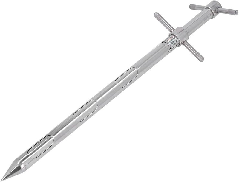 304 Stainless Steel Soil Sampler Probe With Precise Scale 0 54m Rotation Handle - Image 1