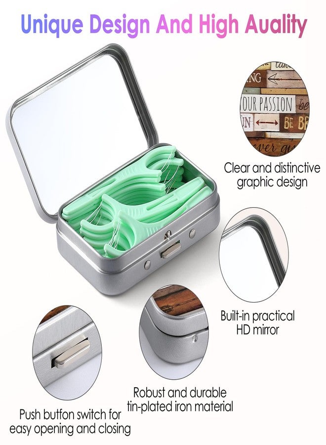 Gerkia Dental Floss Portable Case, Easy to Store Floss Picks of Various Sizes, Portable Dental Floss Dispenser is Perfect for Travelling, Hotels, Dinners, Appointments.Inspirational Quotes - Image 3