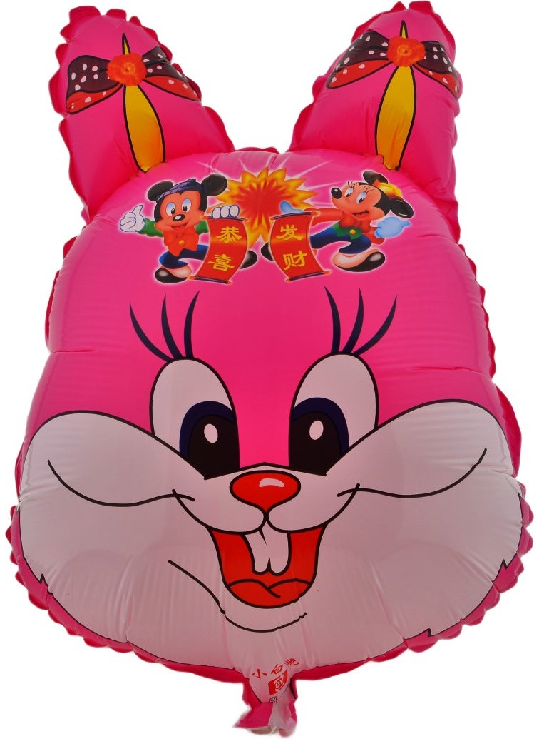 Hit Dükkan Pink Rabbit Large Size 40CMX53CM Foil Balloon (Helium) No:9 
