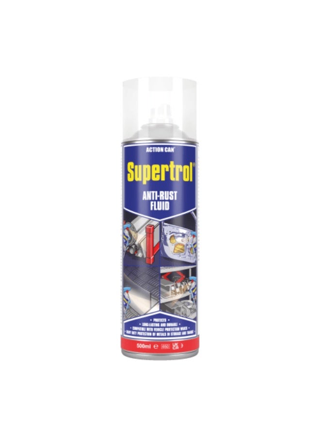 ®ACTION CAN SUPERTROL_Anti Rust Fluid 500ML A long-lasting rust inhibitor that forms a waxy layer to protect metals during storage and transport. - Image 1