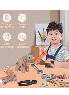 Yoawllty 120 Pcs Kids Tool Kit Toys with Storage Box, Montessori Educational Preschool Pretend Play Toys, Construction Take Apart Toy DIY Screw Puzzle Assembly Play Toys for Boys Girls Ages 3-6  - Image 5
