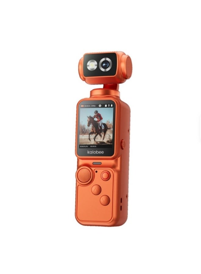 كاميرا محمولة Kalobee America Pocket 4 بدقة 2K HD – دوران 300°، تركيز تلقائي وتسجيل صوت ستيريو - Image 4