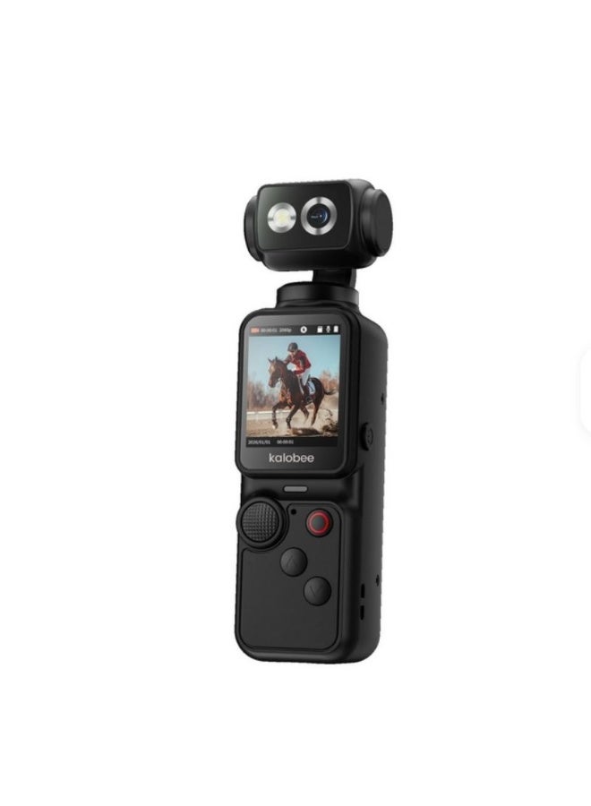 كاميرا محمولة Kalobee America Pocket 4 بدقة 2K HD – دوران 300°، تركيز تلقائي وتسجيل صوت ستيريو - Image 3