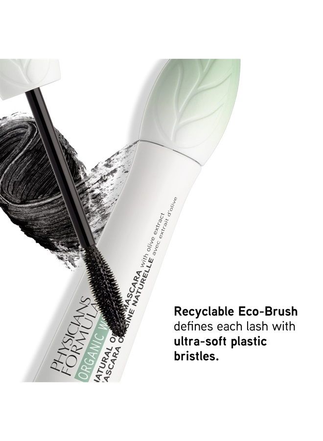Physicians Formula Organic Mascara By Physicians Formula Organic Wear All Natural Origin Mascara, Organic Makeup, Black, Dermatologist Test - Image 5