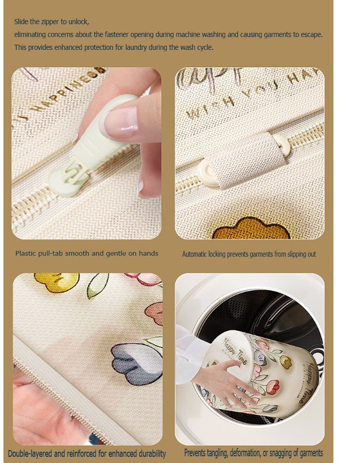 Bukela 4-Piece Laundry Bag Set, Double-Layer Reinforced Fine Mesh Laundry Bag Collection (Includes Zipper) (Sock Bag + Shirt Bag + Dress Bag + Jacket Bag + Trouser Bag + Underwear Bag) - Image 5