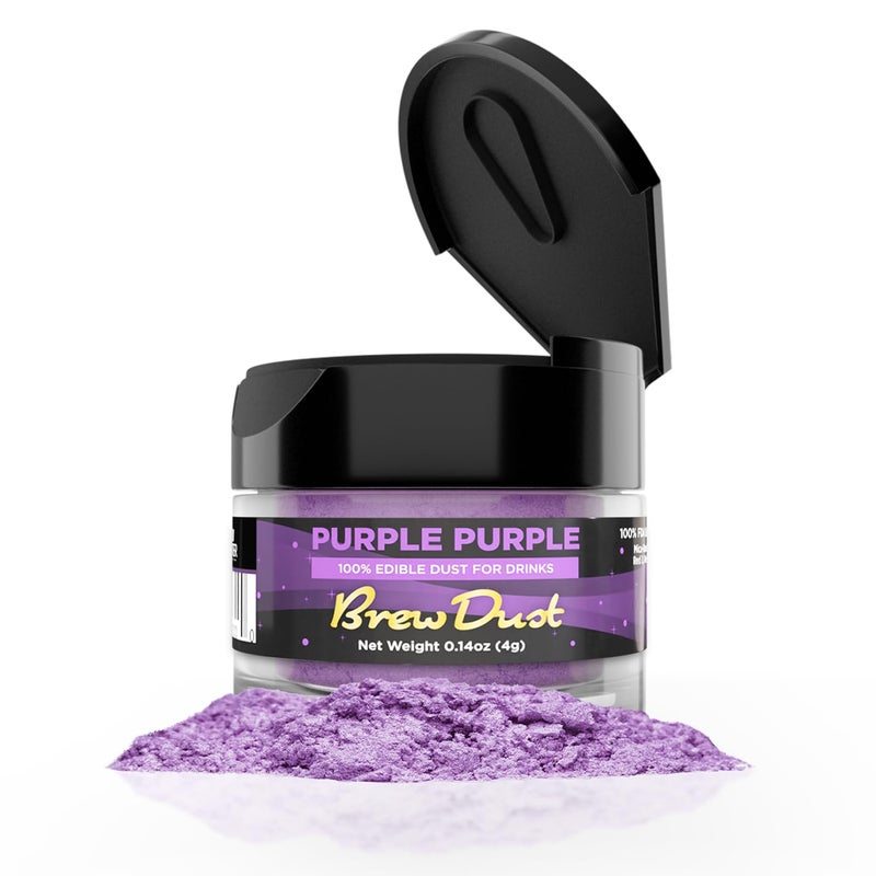 Bakell Brew Glitter - Purple Purple Brew Dust (4g, 1x Shaker Jar) | Edible Glitter for Drinks, Cocktails, Beer, Garnish & Beverages! - Image 1