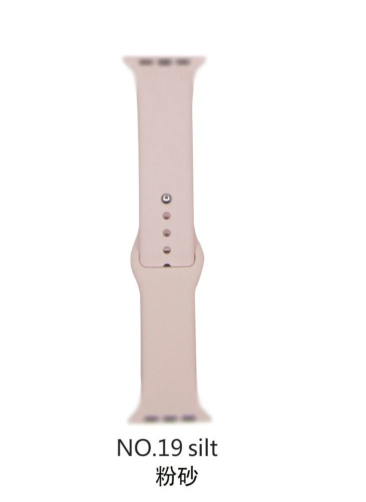 Generic - Apple Watch Band 45mm Soft Silicone Sport Band Replacement Wrist Strap Compatible for iWatch Apple Watch Series 7 Nike+,Sport,Edition - Image 1