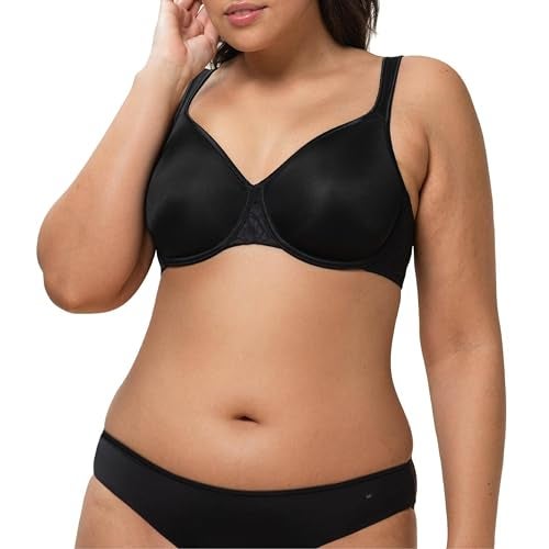 Triumph Comfort Minimizer W X Bra - Minimizer Bra for Women - Comfortable, Supportive Design - Black, 38C - Image 1