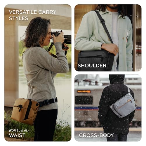 Peak Design Everyday Sling 6L Kelp Padded Adjustable Shoulder Strap for Crossbody or Waist Carry FlexFold Dividers Ideal for Carrying Cameras or Everyday Essentials Sling Bag for Men and Women - Image 3