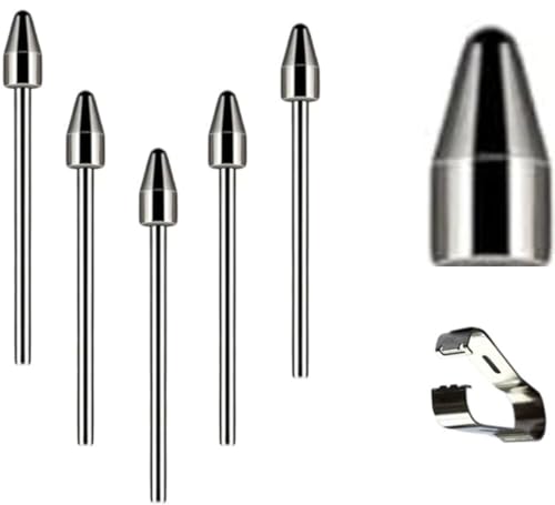 JMBTQ 5PCS Metal Nibs Replacement for Samsung Galaxy Tab S6/S6 Lite/S7/S7FE/S8/S8Ultra/S9/S9Plus/S9Ultra/S10/S10Plus/S10Ultra Stylus S Pen (Metal Nibs) - Image 1
