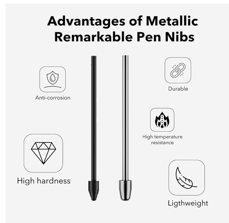 JMBTQ 5PCS Metal Nibs Replacement for Samsung Galaxy Tab S6/S6 Lite/S7/S7FE/S8/S8Ultra/S9/S9Plus/S9Ultra/S10/S10Plus/S10Ultra Stylus S Pen (Metal Nibs) - Image 2