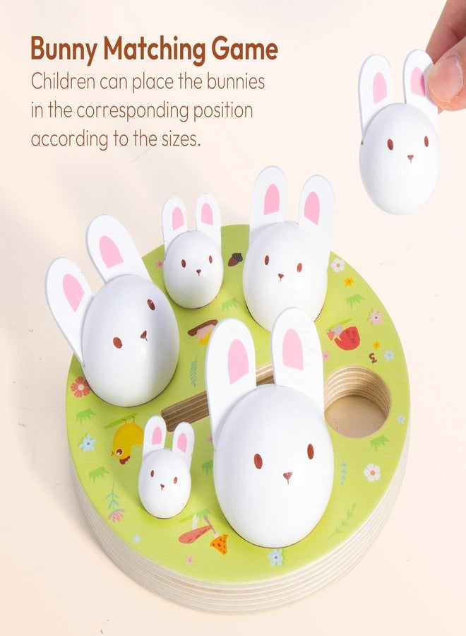 Woodtoe Easter Toys for Toddlers, Magnetic Easter Eggs, Picking Easter Bunny Toy, Montessori Toys for 3 4 5 6 Year Old, Wooden Sensory Color Sorting Toys, Spring Easter Basket Stuffers Gifts for Kids - Image 4