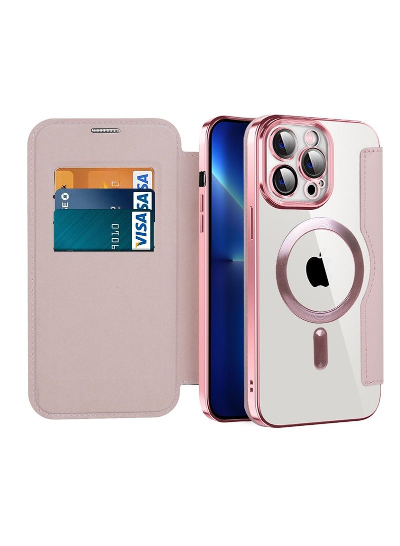 Suteni Flip Cover Leather Magnetic Card Slots Phone Case for iPhone - Image 2