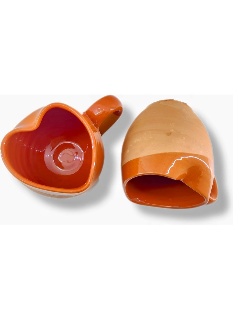 Çömlek Diyarı Pottery Land Heart Figured Mug  - Image 1