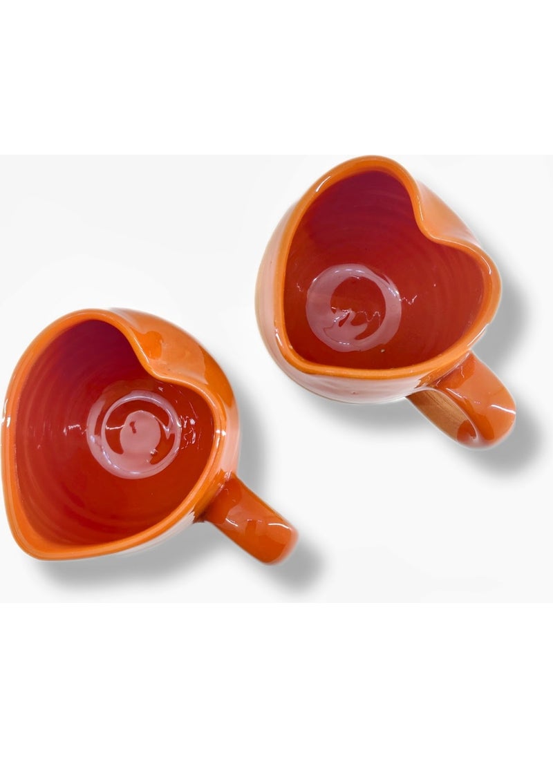 Çömlek Diyarı Pottery Land Heart Figured Mug  - Image 2