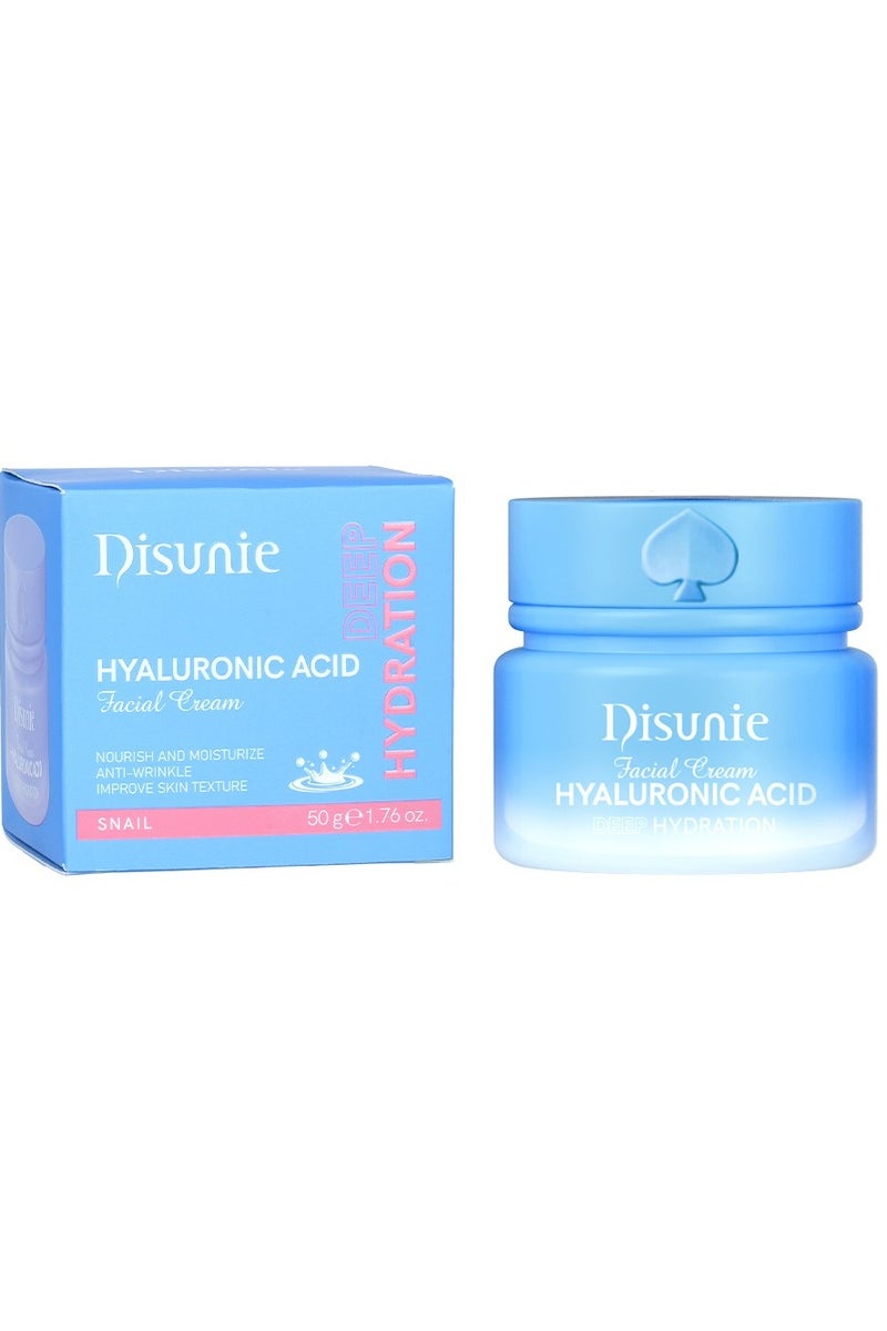 ديسوني كريم ترطيب عميق للوجه بحمض الهيالورونيك والحلزون