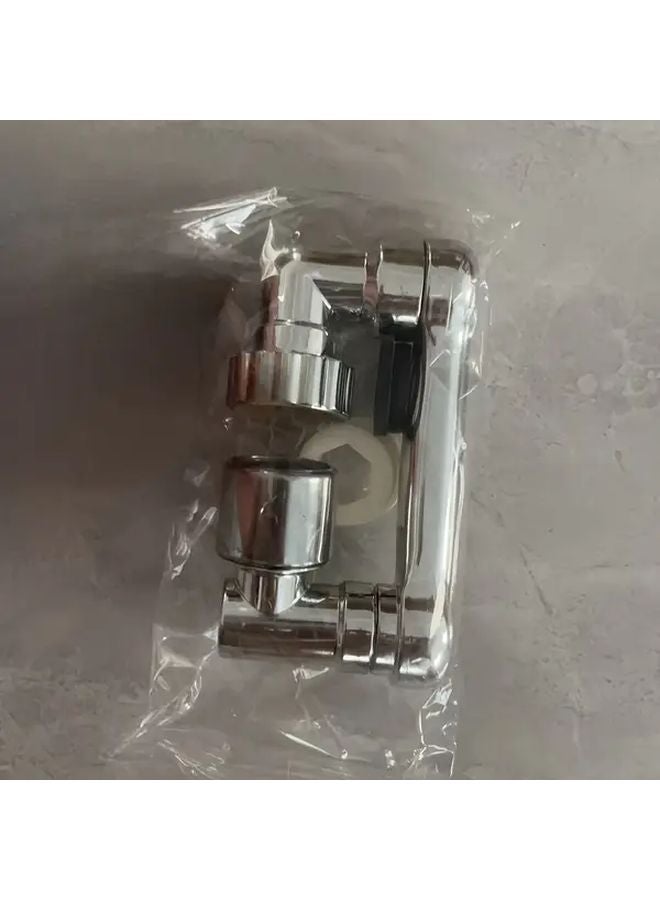 1pc Silvery Hands Free Rotating Bathroom Faucet Extender 1440 Swivel Gooseneck Water Saving Aerator - Image 1