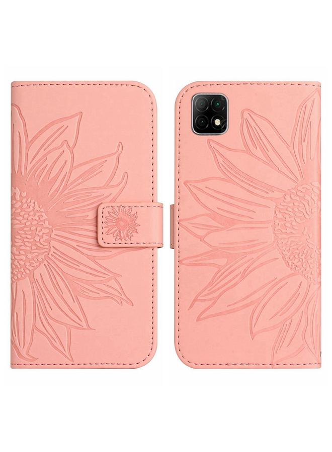 erorex Case For Wiko T3 Skin Feel Sun Flower Pattern Flip Leather Phone Case with Lanyard - Image 2