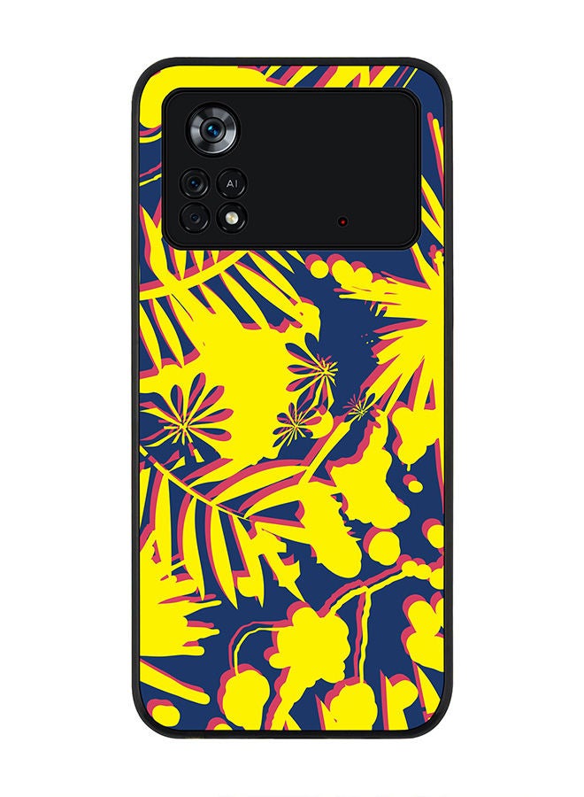 Stylizedd Rugged Black edge case for Poco M4 Pro 4G Slim fit Soft Case Flexible Rubber Edges Anti Drop TPU Gel Thin Cover - Hawaii Jungle  - Image 1