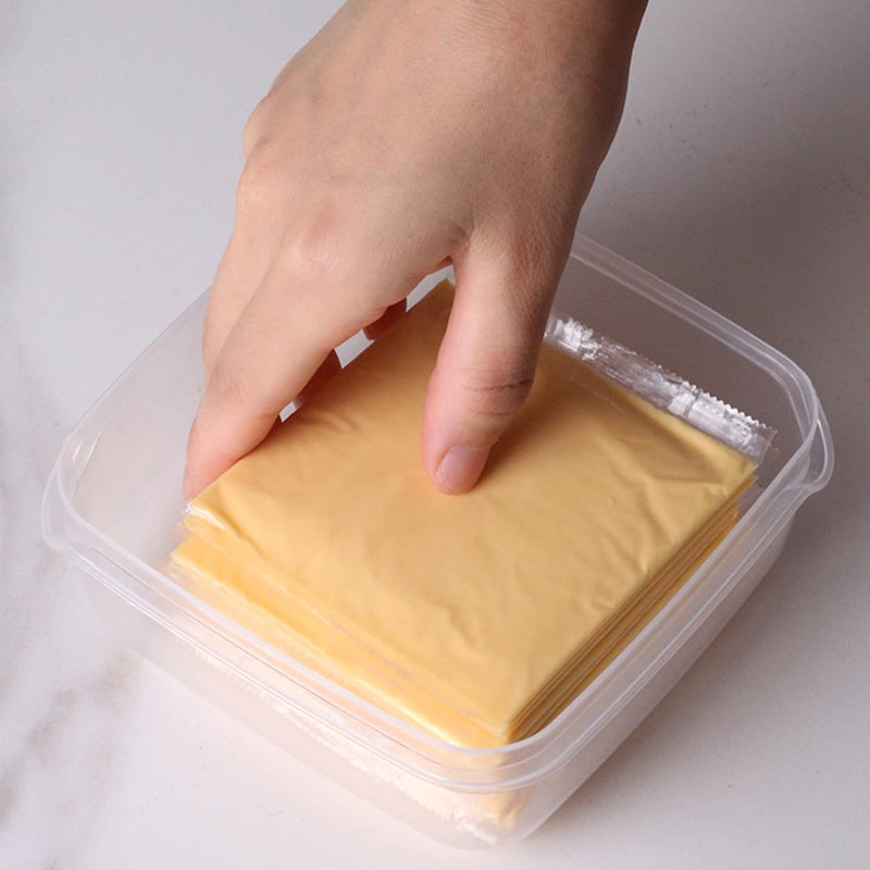 Wonliq 2 Pack-Cheese Slicer Storage Containers With Lids Airtight Keeps Slice Cheese Fresh And Delicious Reusable Cheese Preservation Container For Fridge - Image 2