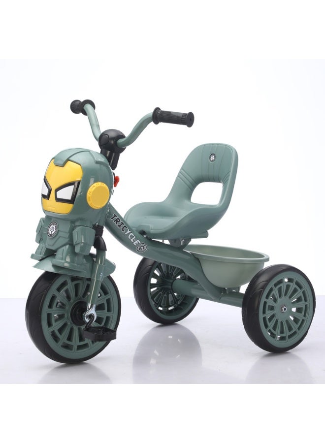 Kids Tricycle with Music, Lights & Rear Basket 25-603G