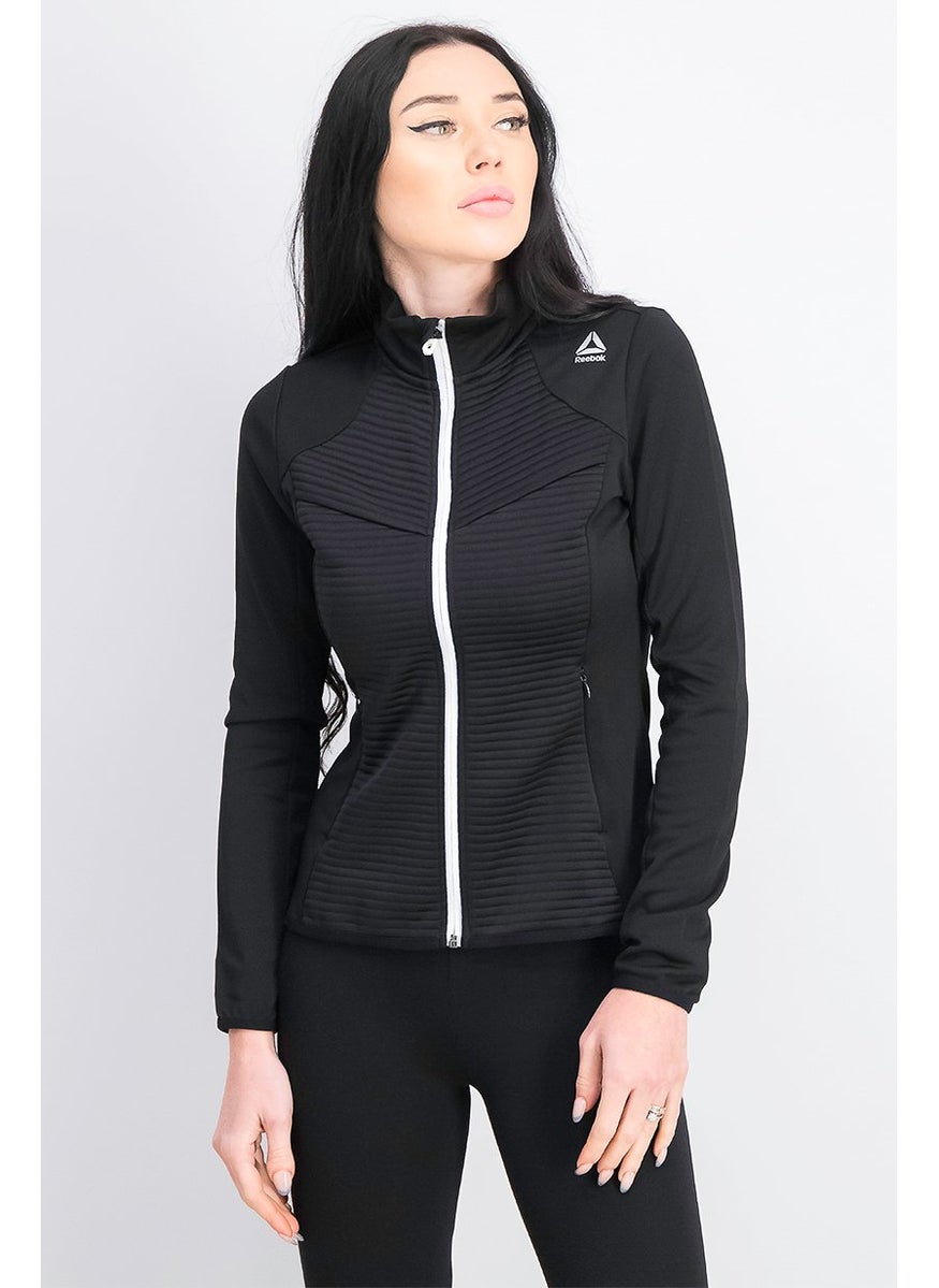 Women Regular Fit Full Zip Training Sweater, Black - pzsku/ZFB6651AEDBAB1B2527BBZ/45/_/1737642649/8d631d02-220b-4f56-a29e-9f17e4357323