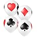 Gejoy 50 Pcs 12 Inch Casino Balloons Poker Card Theme Party Decorations Black White Red Poker Card Latex Balloons for Casino Night Las Vegas Night Birthday Party Supplies Indoor Outdoor Decor - Image 4