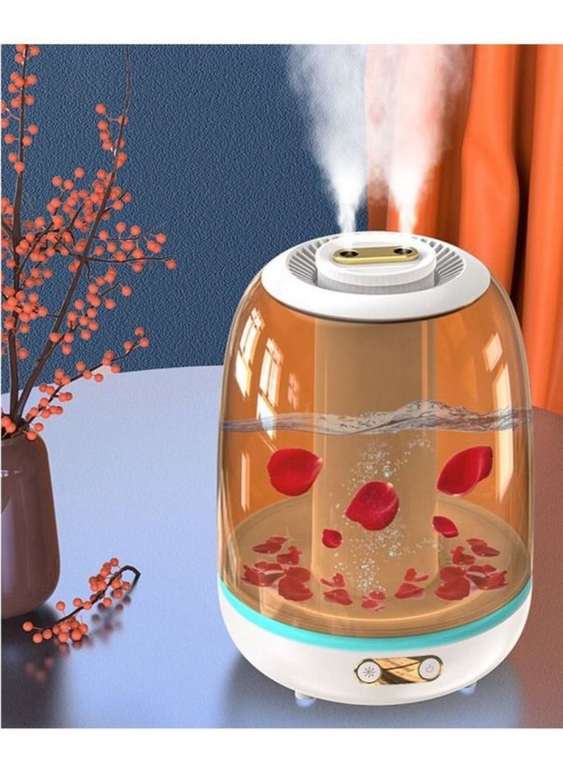 Rabos - X21 3000ml Double Spray Humidifier Ultrasonic Mistorizer Fog Mist Maker Essential Oil Aroma Diffuser for Home Office - White - Image 1