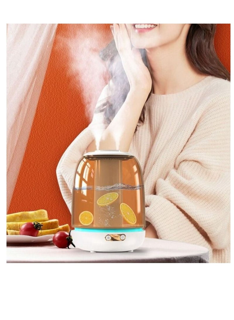 Rabos - X21 3000ml Double Spray Humidifier Ultrasonic Mistorizer Fog Mist Maker Essential Oil Aroma Diffuser for Home Office - White - Image 1