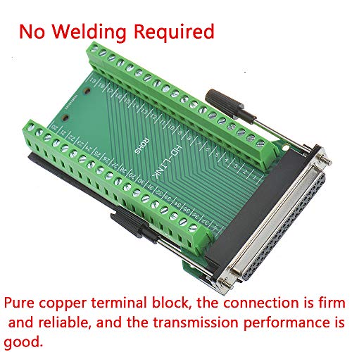 ANMBEST DB37 Solderless RS232 D-SUB Serial to 37-pin Port Terminal Female Adapter Connector Breakout Board - Image 3