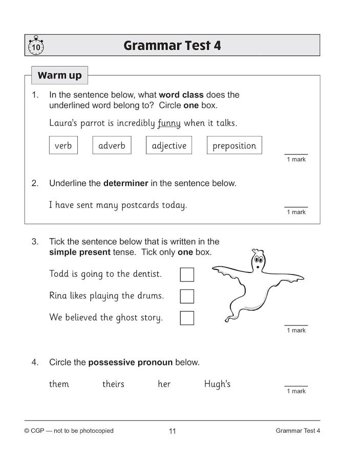 اختبارات اللغة الإنجليزية للصف الرابع KS2: القواعد، وعلامات الترقيم، والإملاء - Image 5