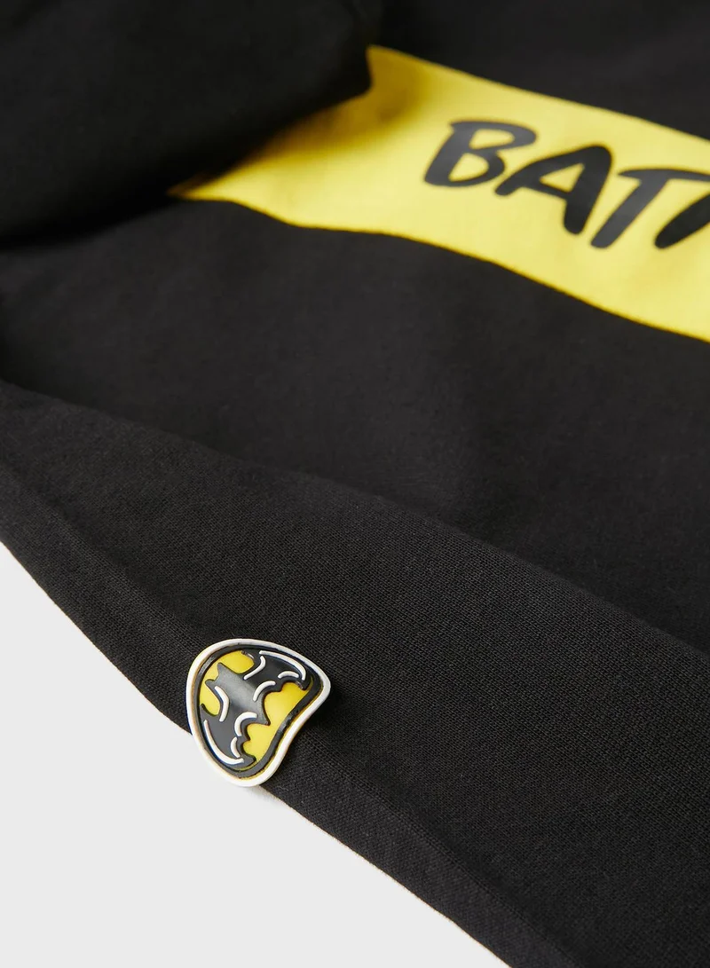 Zippy Kids Batman Logo Zip Through Hoodie