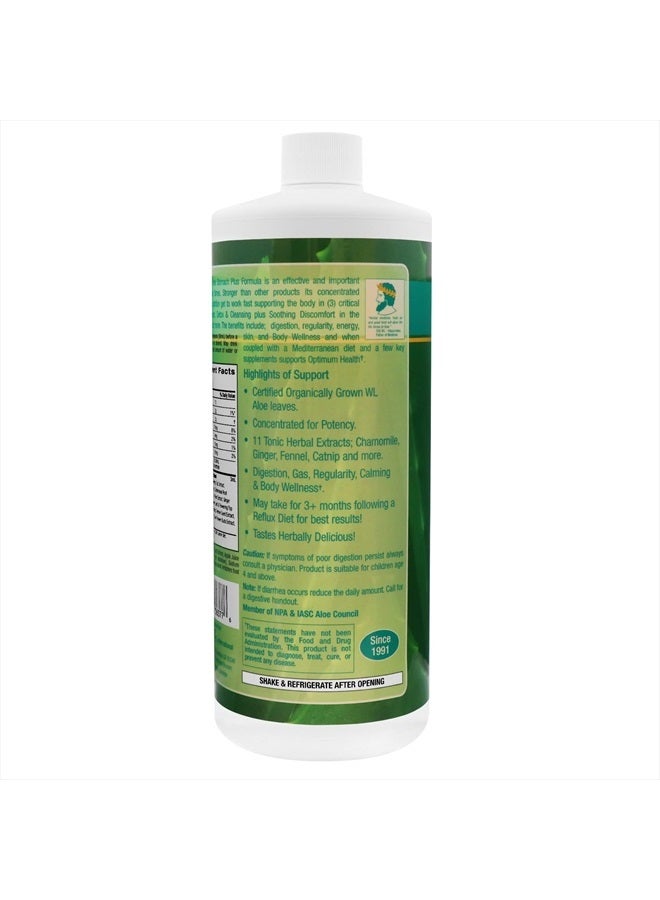 Aloe Life Stomach Plus Formula, Fast-Acting Tonic for Children, Adults, & Seniors, Supports Healthy Digestion & Helps to Soothe Gas, Bloating, & Nausea, Aloe Vera Concentrate, Gluten-Free (32 oz) - Image 3