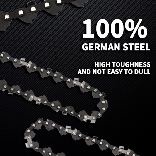 ES E & S 3 Pack 5 Inch Chainsaw Chain 0.30" Pitch .043" Gauge 28 Drive Links Semi-Chisel Chain Saw Chains for Husqvarna, Poulan, Craftsman, Greenworks and More Chainsaw Brands - Image 5