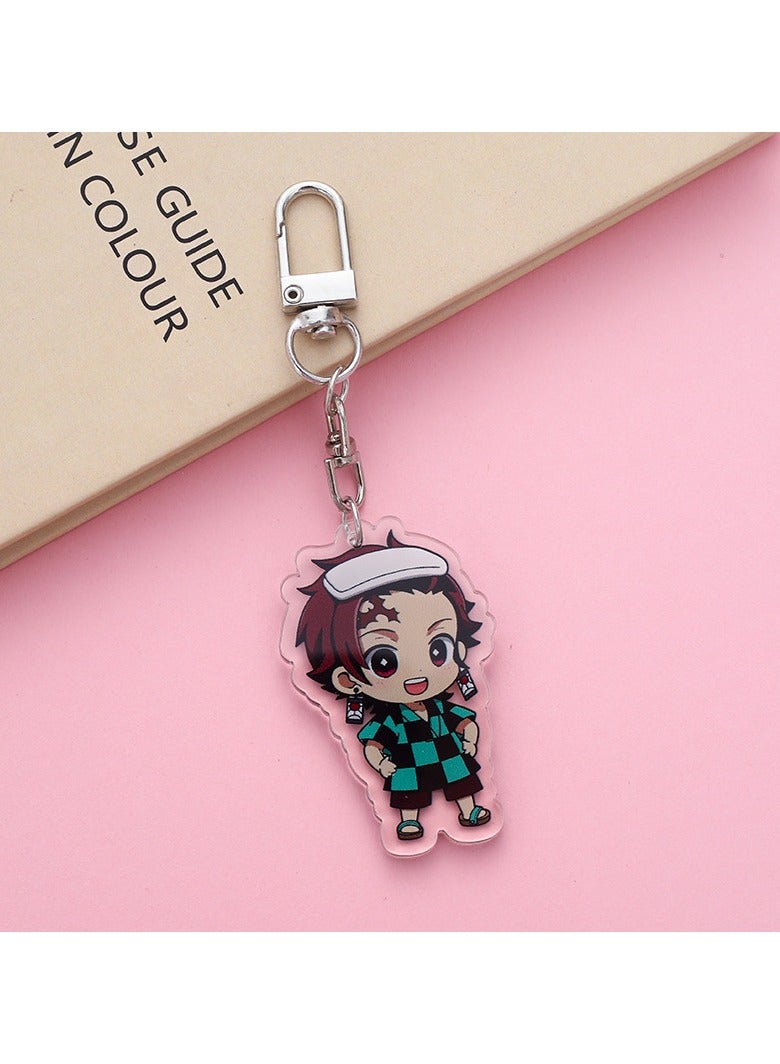 1-Piece Anime Demon Slayer Kamado Tanjirou Acrylic Keychain