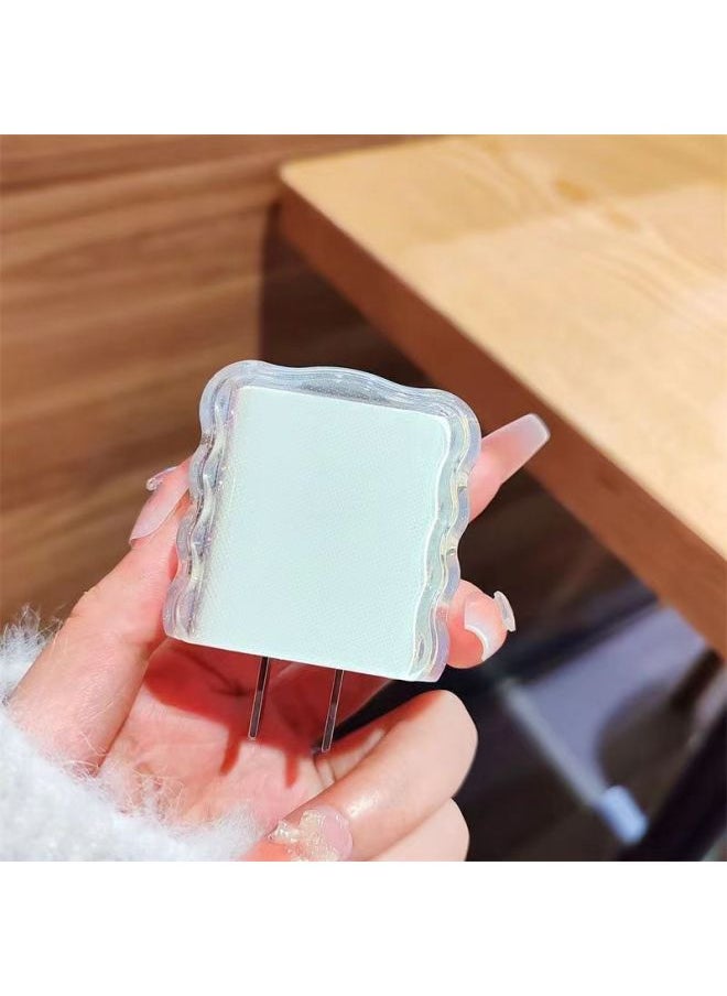 Generic - For IPhone Apple 18w/20w Charging Head Protective Cover Transparent Apple Charger Data Cable Protective Cover-Specifications:Apple 20w Charging Head Transparent Protective Cover - Image 1
