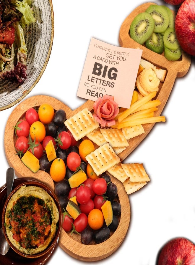 Jiulory Extra Large Cheese Board, Charcuterie Board, Solid Wood Party Platter for Housewarming, Bachelorette, Engagement - Image 1