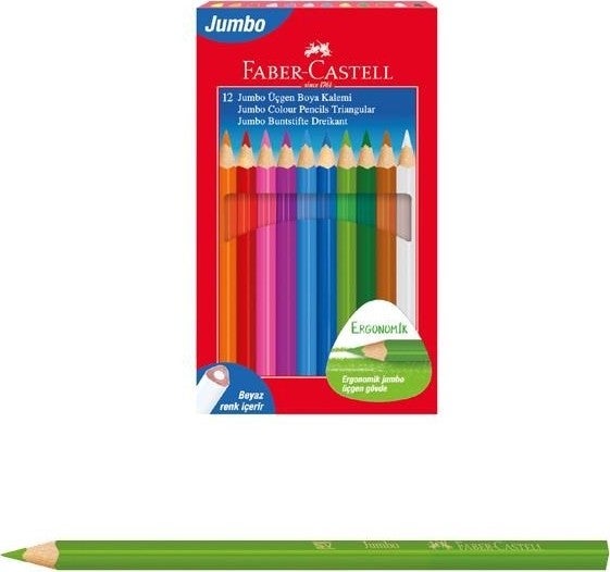 Jumbo Crayons 12-Piece Cardboard Box