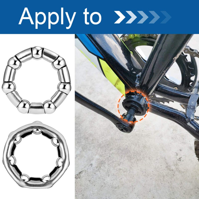 Lanturn Bicycle Crank Bearing 4 Pcs Ball Bearings For Bike Crank Bottom Bracket  Kidsstretch Bicycle  516 X 7 Ball - Image 4