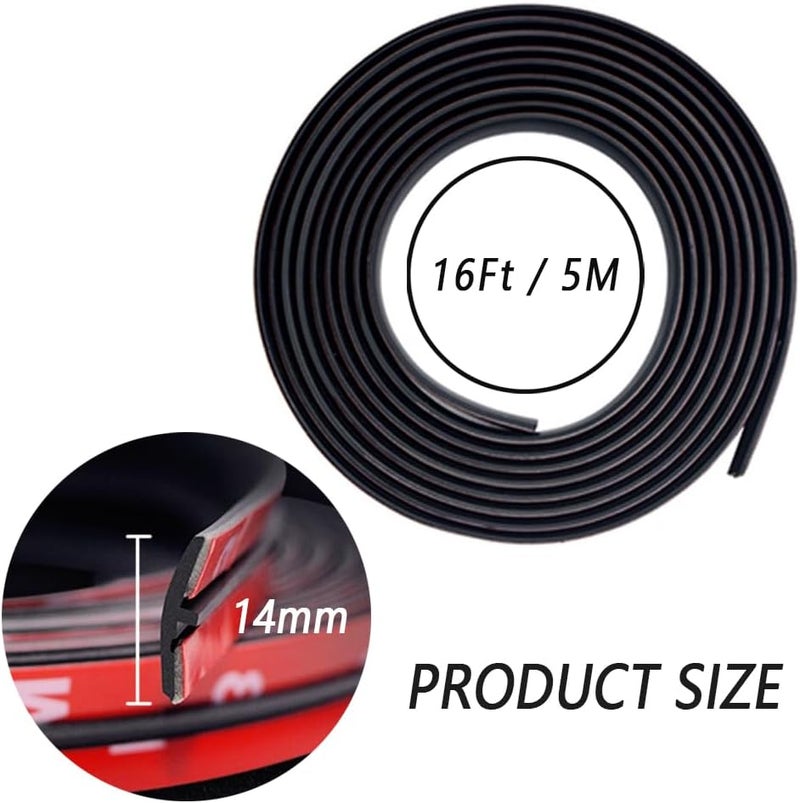 Aokdom 16.4Ft T-Shape Car Weather Stripping - Image 2