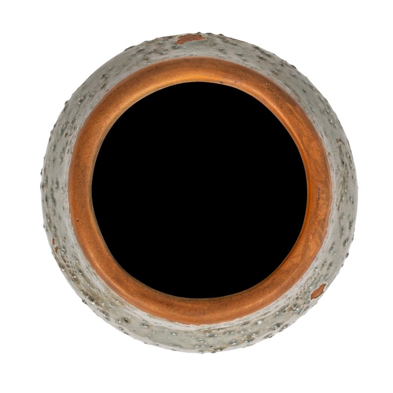 Creative Co-Op Round Terra-Cotta Hobnail Planter Vase with Heavily Distressed Finish, Grey - Image 4