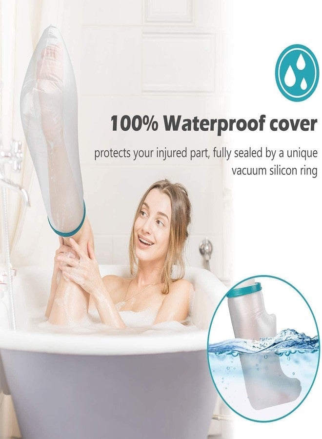 Yorten Water Proof Leg Cast Cover for Shower - Adult Leg Cast Covers Reusable Soft Comfortable Sealed Watertight Foot Protector to Keep Wound & Bandages Dry Cast Cover for Showering - Image 3