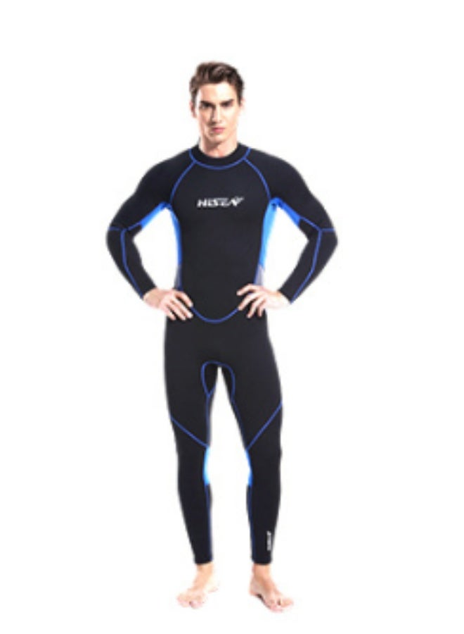 Hisea Full Wetsuit 3mm Neoprene Diving Suits for Men Women Youth, Thermal Thicken Swimwear Long Sleeve UV Protection Back Zip Jumpsuit for Scuba Snorkeling Surfing Swimming Water Sports - Image 4