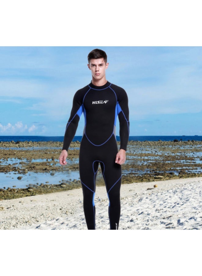 Hisea Full Wetsuit 3mm Neoprene Diving Suits for Men Women Youth, Thermal Thicken Swimwear Long Sleeve UV Protection Back Zip Jumpsuit for Scuba Snorkeling Surfing Swimming Water Sports - Image 5