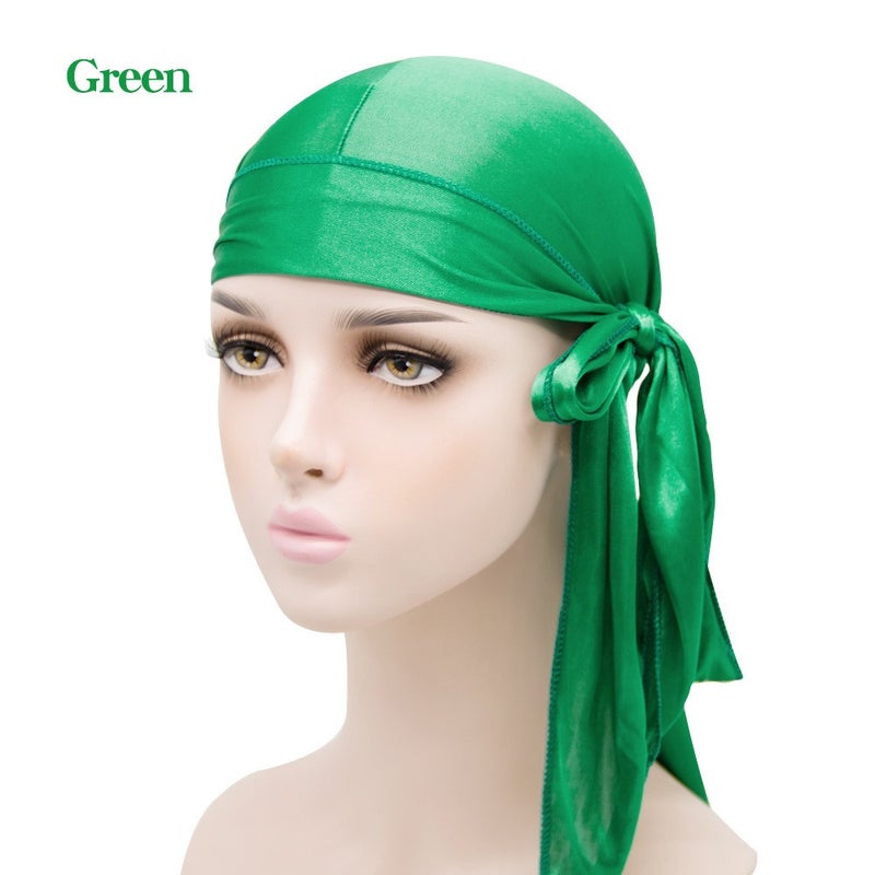 Silky Smooth Durag with Long Tails | Premium Polyester Satin Head Wrap for Men & Women